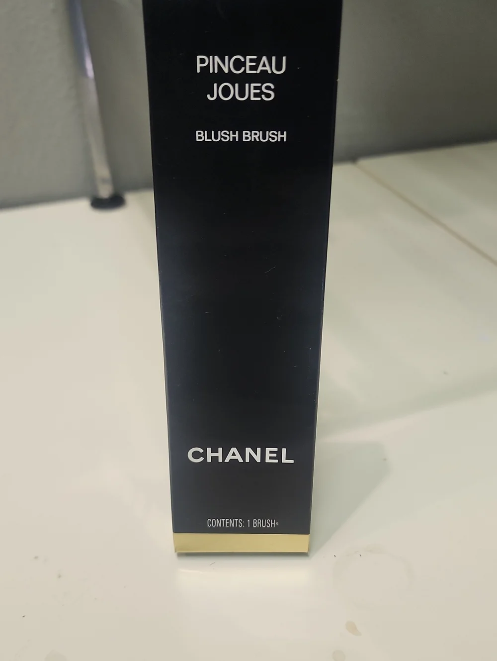 CHANEL Black and Gold Blush Brush